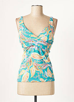 Sutien de costum de baie elasticitate top sutien modelat verde MOONTIDE femeie