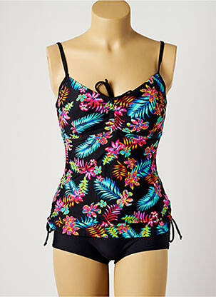 Tankini imprimeu floral negru SUN PROJECT femeie