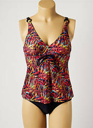 Tankini efect material satinat negru SUN PROJECT femme