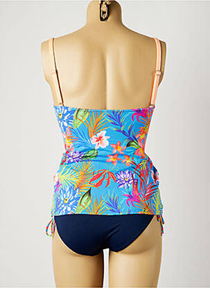 Tankini imprimeu floral albastru SUN PLAYA femeie