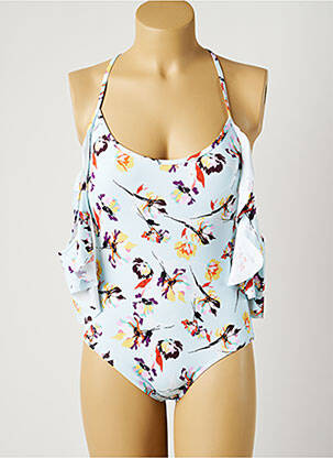 Costum de baie dintr-o singură piesă elasticitate top sutien modelat albastru PIHA femeie