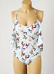 Costum de baie dintr-o singură piesă elasticitate top sutien modelat albastru PIHA femeie