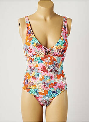 Costum de baie dintr-o singură piesă imprimeu fantezie top sutien modelat roz MOONTIDE femeie