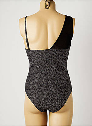 Costum de baie dintr-o singură piesă bretele elastice reglabile top sutien modelat gri MOONTIDE femeie