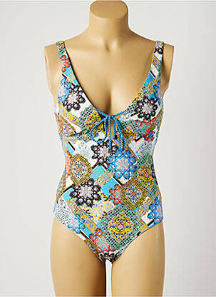 Costum de baie dintr-o singură piesă albastru MOONTIDE femeie