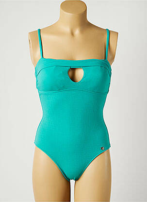 Costum de baie dintr-o singură piesă elasticitate top sutien modelat verde BORABORA femeie