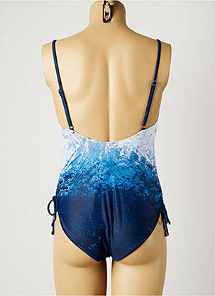 Costum de baie dintr-o singură piesă imprimeu fantezie top sutien modelat albastru PIHA femeie