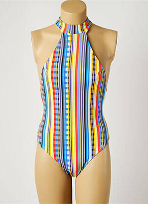 Costum de baie dintr-o singură piesă elasticitate top sutien modelat albastru PIHA femeie