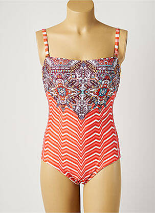 Costum de baie dintr-o singură piesă imprimeu fantezie top sutien modelat roșu MOONTIDE femeie