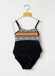 Costum de baie dintr-o singură piesă imprimeu fantezie negru LAGON BLEU fată