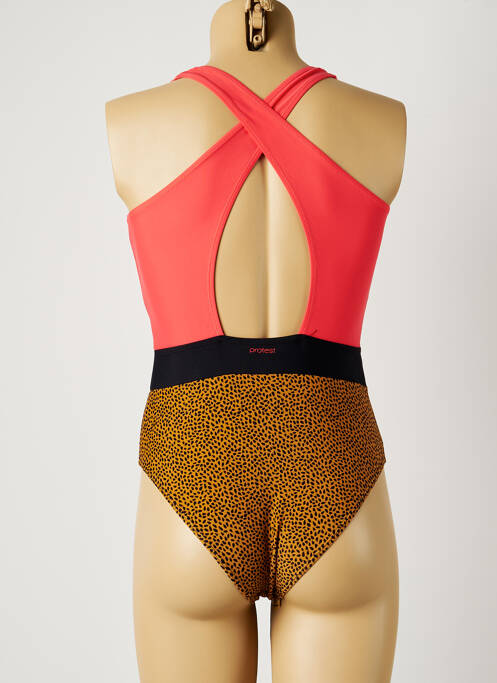 Costum de baie dintr-o singură piesă roz PROTEST fată