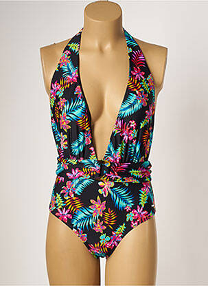 Costum de baie dintr-o singură piesă elasticitate top triunghiuri negru SUN PROJECT femeie