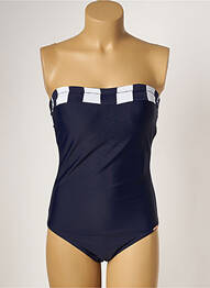 Costum de baie dintr-o singură piesă bretele elastice detașabile top sutien modelat albastru YSABEL MORA femme