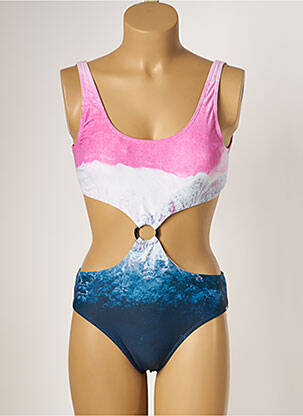 Costum de baie dintr-o singură piesă elasticitate top sutien modelat albastru PIHA femeie