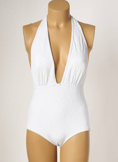 Costum de baie dintr-o singură piesă alb PIHA femeie