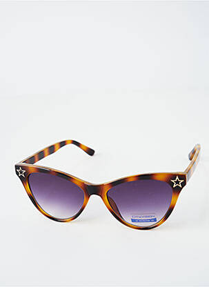 Ochelari de soare broderie cu nituri maro CITY VISION EYEWEAR femeie