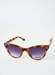 Ochelari de soare broderie cu nituri maro CITY VISION EYEWEAR femeie