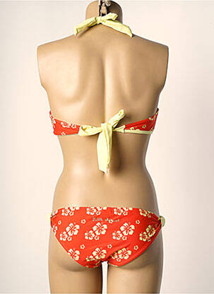 Costum de baie din două piese elasticitate top sutien modelat portocalie LITTLE MARCEL femeie