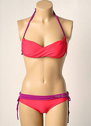 Costum de baie din două piese elasticitate top sutien modelat roz LITTLE MARCEL femeie