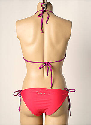 Costum de baie din două piese elasticitate top triunghiuri roz LITTLE MARCEL femeie