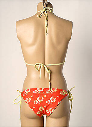 Costum de baie din două piese elasticitate top triunghiuri portocalie LITTLE MARCEL femeie