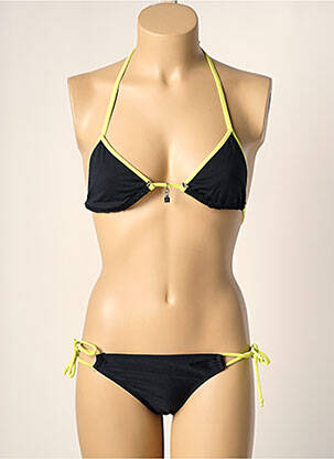 Costum de baie din două piese elasticitate top triunghiuri negru LITTLE MARCEL femeie