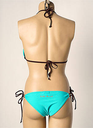 Costum de baie din două piese elasticitate top triunghiuri albastru LITTLE MARCEL femeie
