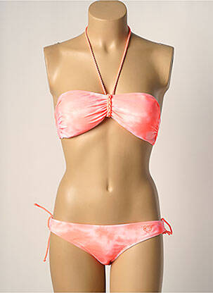 Costum de baie din două piese elasticitate top sutien modelat roz FREEGUN femeie