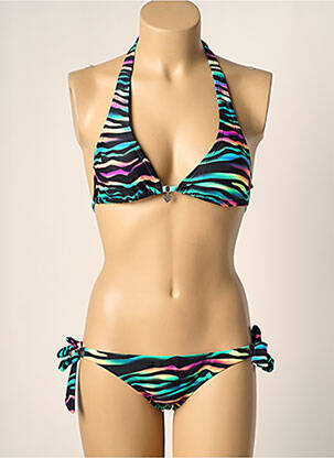 Costum de baie din două piese elasticitate top sutien modelat verde FREEGUN femeie