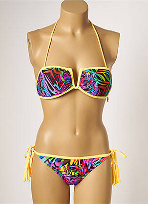 Costum de baie din două piese elasticitate top sutien modelat violet DAG ADOM femeie