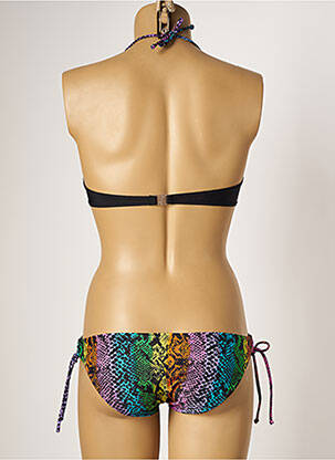 Costum de baie din două piese elasticitate top sutien modelat negru FREEGUN femeie