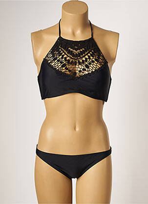 Costum de baie din două piese elasticitate top sutien modelat negru DAG ADOM femeie