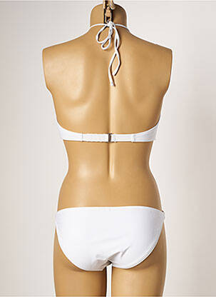 Costum de baie din două piese elasticitate top sutien modelat alb DAG ADOM femeie
