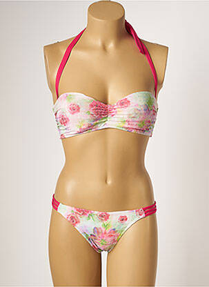 Costum de baie din două piese top sutien modelat top sutien modelat roz KIWI femeie