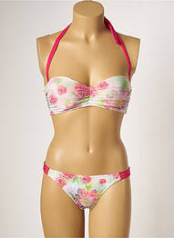 Costum de baie din două piese top sutien modelat top sutien modelat roz KIWI femme