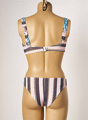 Costum de baie din două piese elasticitate top sutien modelat roz PIHA femeie