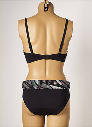 Costum de baie din două piese elasticitate top sutien modelat negru MOONTIDE femeie
