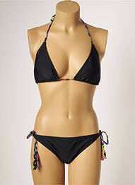 Costum de baie din două piese elasticitate top triunghiuri negru LITTLE MARCEL femeie