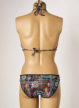 Costum de baie din două piese elasticitate negru CHERRY BEACH femeie