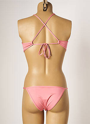 Costum de baie din două piese elasticitate roz KIWI femeie