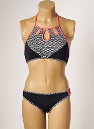Costum de baie din două piese elasticitate negru SALÉE femeie