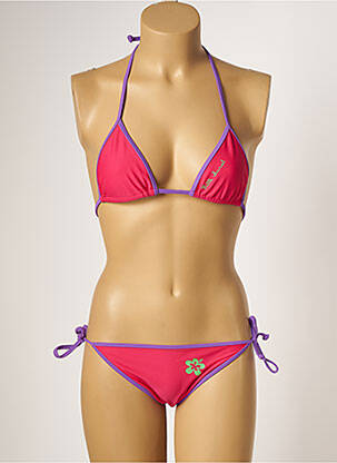 Costum de baie din două piese elasticitate roz LITTLE MARCEL fată