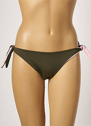 Chiloți de baie microfibre bikini verde KIWI femeie