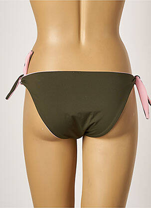 Chiloți de baie microfibre bikini verde KIWI femeie