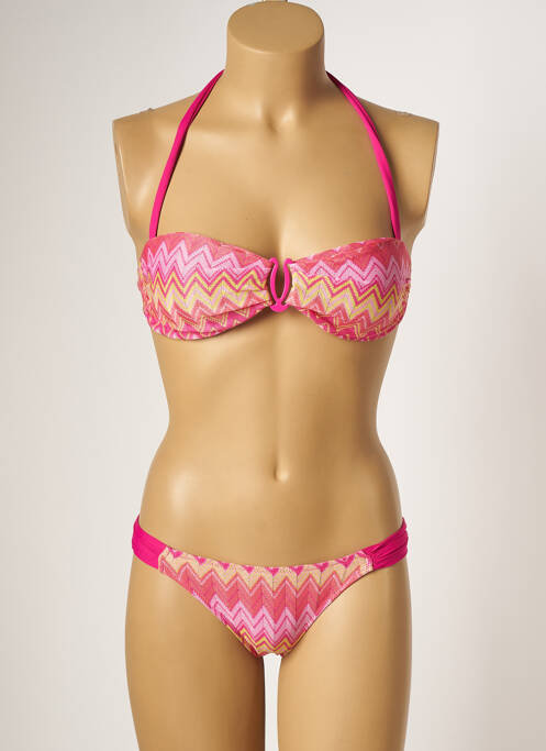 Costum de baie din două piese roz KIWI femeie