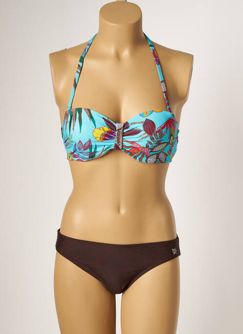 Costum de baie din două piese albastru PLATJA femeie