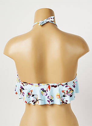 Sutien de costum de baie elasticitate top sutien modelat albastru PIHA femeie