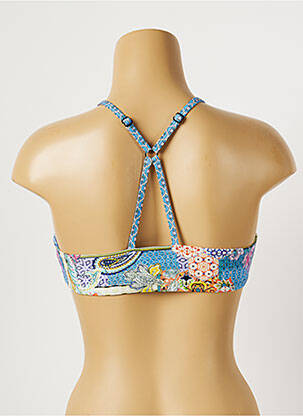 Sutien de costum de baie elasticitate top sutien modelat albastru PIHA femeie
