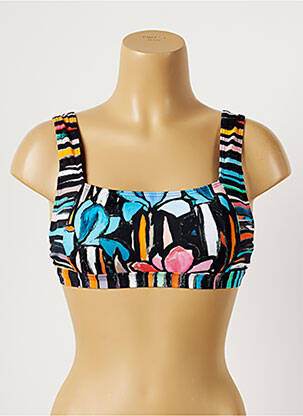 Sutien de costum de baie elasticitate top sutien modelat albastru MOONTIDE femeie