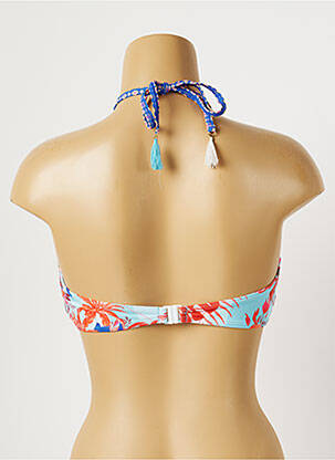 Sutien de costum de baie elasticitate top sutien modelat albastru PIHA femeie